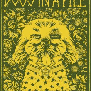 Dogs in a Pile Poster, Retro Rock Concert Poster for Jack Rabbits April 27, 2025, Jacksonville FL