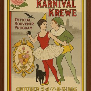 Kansas City Karnival Krewe Poster, 1896 Oktober Festival Souvenir Wall Art Print