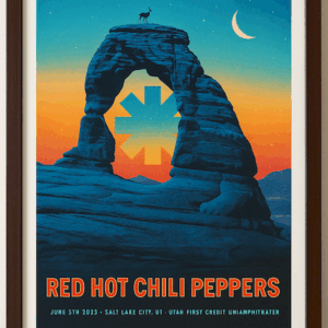 Red Hot Chili Peppers Utah Concert Poster