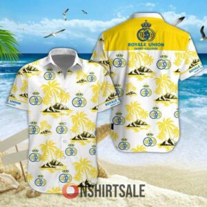 Union Saint Gilloise Hawaiian Shirt And Shorts Set , Tropical Soccer