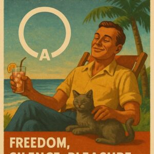 You Don’t Need Kids to Enjoy Life Poster, Freedom, Silence, Pleasure Art Print