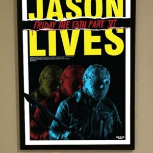 Friday the 13th Part VI Poster, Jason Lives Horror Movie Artwork